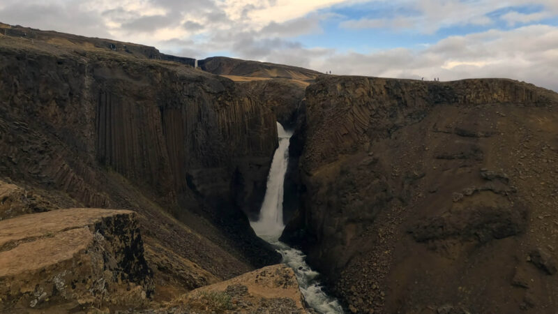 Hengifoss waterfall