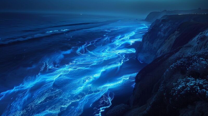 When Do Bioluminescent Waves Appear