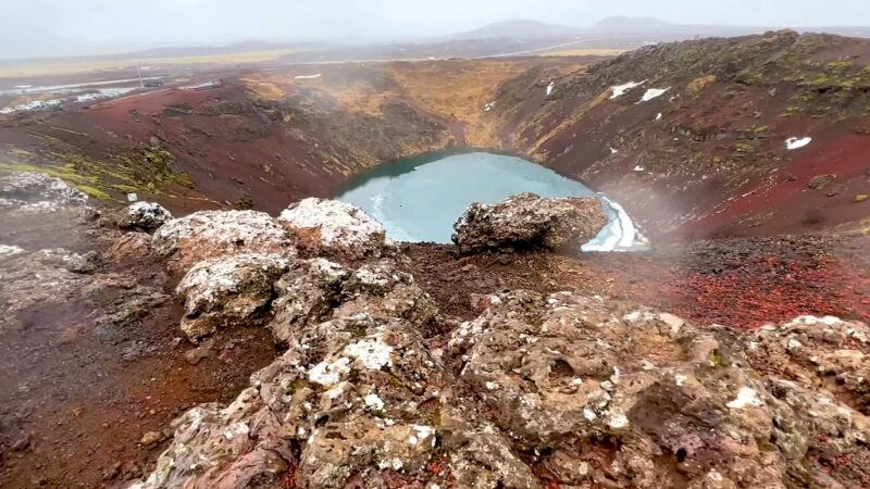 Beautiful view of Kerid Crater