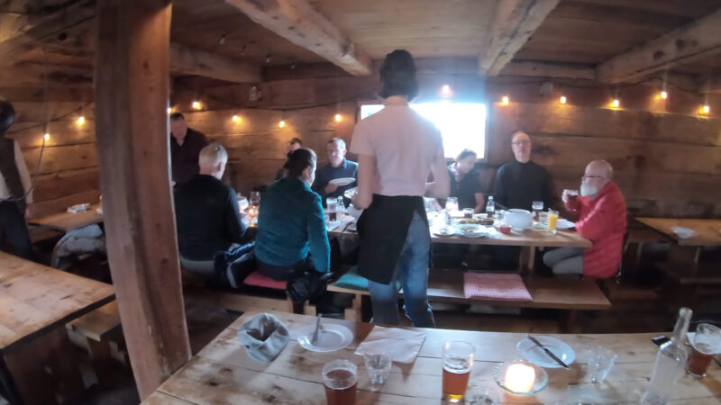 Interior of the Tjöruhúsið restaurant